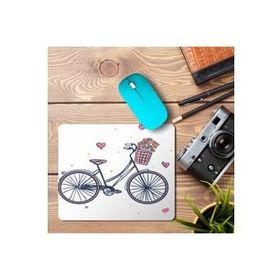 Art Hediye Bisiklet Kalp Love Sevgi Baskılı 23x19 cm Mouse Pad