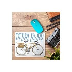 Art Hediye Bisiklet Pedal Away Baskılı 23x19 cm Mouse Pad