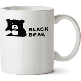 Art Hediye Black Bear İki Tarafı Baskılı Kupa Bardak