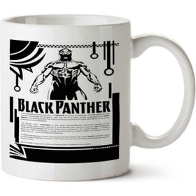 Art Hediye Black Panter Poster İki Tarafı Baskılı Kupa Bardak