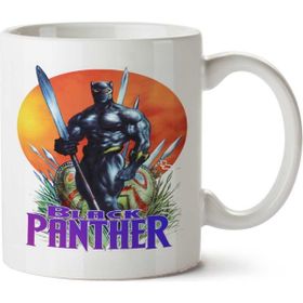 Art Hediye Black Panter Wakanda İki Tarafı Baskılı Kupa Bardak