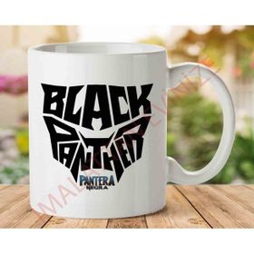 Art Hediye Black Panter Yazı İki Tarafı Baskılı Kupa Bardak