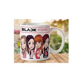 Art Hediye Black Pink 4 lü Kupa İki Tarafı Baskılı Kupa Bardak
