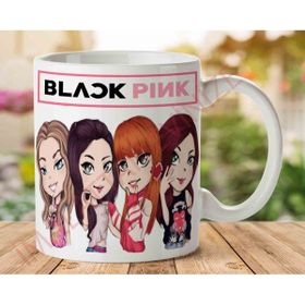 Art Hediye Black Pink 4 lü Kupa İki Tarafı Baskılı Kupa Bardak