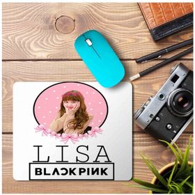 Art Hediye Black Pink Lisa Baskılı 23x19 cm Mouse Pad