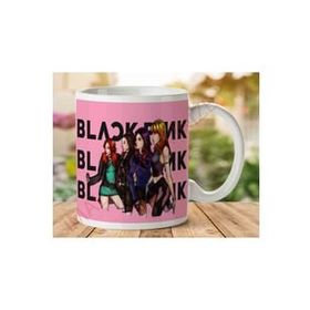 Art Hediye Black Pink Yazılı Kupa İki Tarafı Baskılı Kupa Bardak