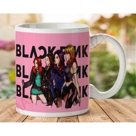Art Hediye Black Pink Yazılı Kupa İki Tarafı Baskılı Kupa Bardak