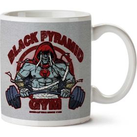 Art Hediye Black Pyramid Gym Mumm Ra Thundercats Iki Tarafı Baskılı Kupa Bardak