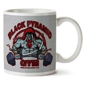 Art Hediye Black Pyramid Gym Mumm Ra Thundercats Iki Tarafı Baskılı Kupa Bardak