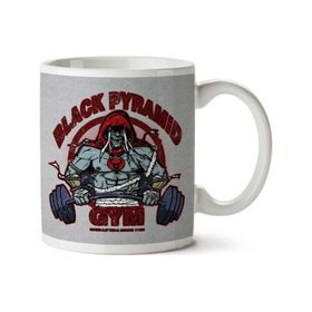 Art Hediye Black Pyramid Gym Mumm Ra Thundercats Iki Tarafı Baskılı Kupa Bardak