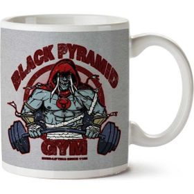 Art Hediye Black Pyramid Gym Mumm Ra Thundercats Iki Tarafı Baskılı Kupa Bardak