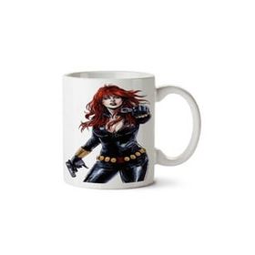Art Hediye Black Widow Iki Tarafı Baskılı Kupa