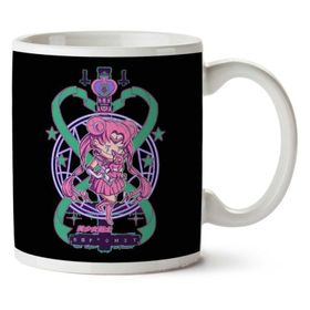 Art Hediye Blackened Sailor Moon Baphomet Iki Tarafı Baskılı Kupa Bardak