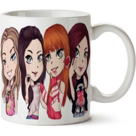 Art Hediye Blackpink Black Pink Dörtlü Karakterler İki Tarafı Baskılı Kupa Bardak