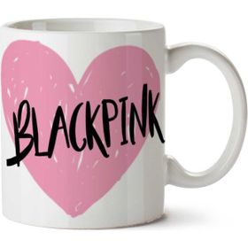 Art Hediye Blackpink Black Pink Kalp Iki Tarafı Baskılı Kupa