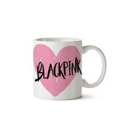 Art Hediye Blackpink Black Pink Kalp Iki Tarafı Baskılı Kupa