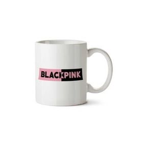 Art Hediye Blackpink Black Pink Logo Iki Tarafı Baskılı Kupa
