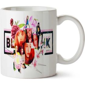 Art Hediye Blackpink Çiçek Black Pink Baskılı Kupa