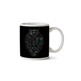 Art Hediye Blade Runner Neon Style Owl Iki Tarafı Baskılı Kupa Bardak