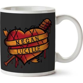 Art Hediye Bloody Love Walking Dead Negan Lucille İki Tarafı Baskılı Kupa Bardak