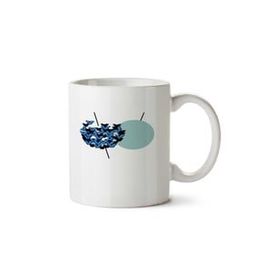Art Hediye Blue Butterflies İki Tarafı Baskılı Kupa