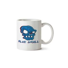 Art Hediye Blue Skull - Caveira Azul İki Tarafı Baskılı Kupa