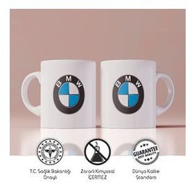 Art Hediye Bmw Logolu Mavi Baskılı Kupa Bardak