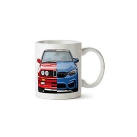 Art Hediye Bmw M3 E36 Baskı İki Tarafı Baskılı Kupa Bardak