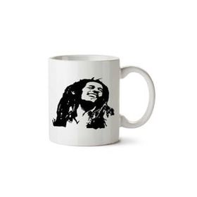 Art Hediye Bob Marley Siyah İki Tarafı Baskılı Kupa