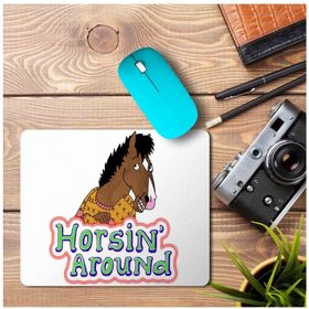 Art Hediye Bojack Horseman Horsin Around At 23x19 cm Mouse Pad