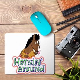 Art Hediye Bojack Horseman Horsin Around At 23x19 cm Mouse Pad