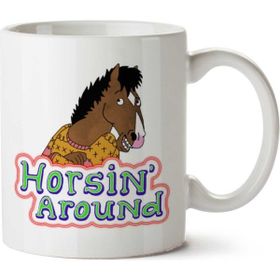 Art Hediye Bojack Horseman Horsin Around At İki Tarafı Baskılı Kupa