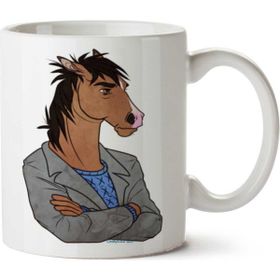 Art Hediye Bojack Horseman Mr Peanutbutter Horse Drawing İki Tarafı Baskılı Kupa
