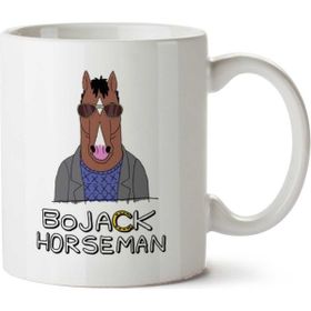 Art Hediye Bojack Horseman Mr Peanutbutter Horse Yazılı İki Tarafı Baskılı Kupa