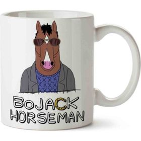Art Hediye Bojack Horseman Mr Peanutbutter Horse Yazılı İki Tarafı Baskılı Kupa