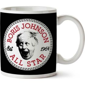 Art Hediye Boris Johnson All Star Converse Logo İki Tarafı Baskılı Kupa