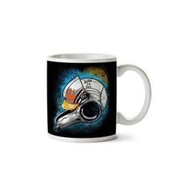 Art Hediye Born To Ill Rebel Alience Pilot Helmet Star Wars İki Tarafı Baskılı Kupa