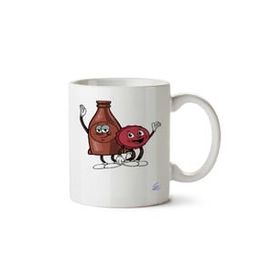 Art Hediye Bottle And Cappy İki Tarafı Baskılı Kupa