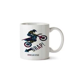 Art Hediye Brap Moto Motocros İki Tarafı Baskılı Kupa