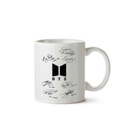 Art Hediye Bts Army And Signatures By İki Tarafı Baskılı Kupa