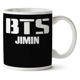 Art Hediye Bts Bangtan Boys-Jimin İki Tarafı Baskılı Kupa Bardak