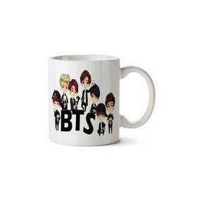 Art Hediye Bts Bangtan Boys Takımı Animasyon İki Tarafı Baskılı Kupa