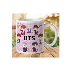 Art Hediye Bts Chibi K-Pop İki Tarafı Baskılı Kupa Bardak