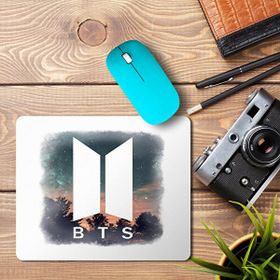 Art Hediye Bts Logo 2 Baskılı 23x19 cm Mouse Pad
