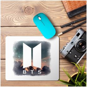 Art Hediye Bts Logo 2 Baskılı 23x19 cm Mouse Pad