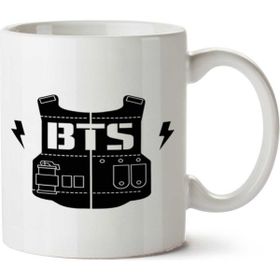 Art Hediye Bts Logo 2 İki Tarafı Baskılı Kupa