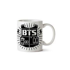 Art Hediye Bts Logo İki Tarafı Baskılı Kupa
