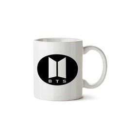 Art Hediye Bts Logooo 2 İki Tarafı Baskılı Kupa