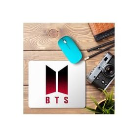 Art Hediye Bts Red Black Baskılı 23x19 cm Mouse Pad