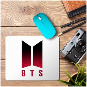 Art Hediye Bts Red Black Baskılı 23x19 cm Mouse Pad